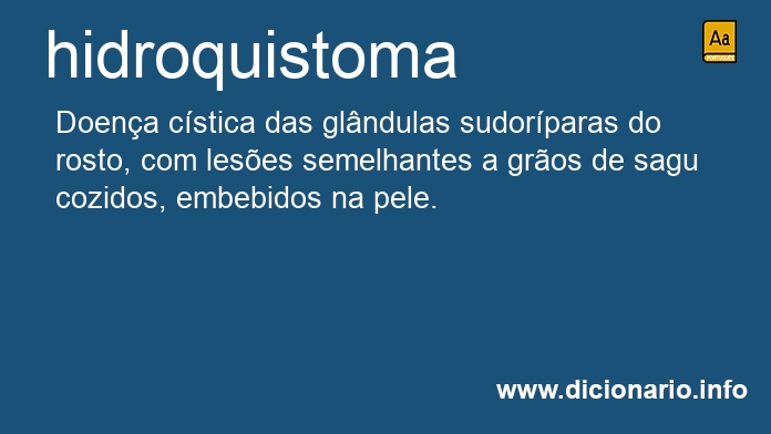 Significado de hidroquistoma