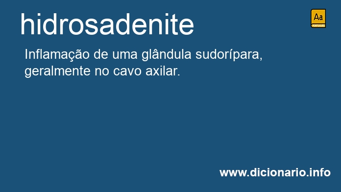 Significado de hidrosadenite