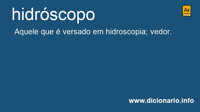 Significado de hidrscopo