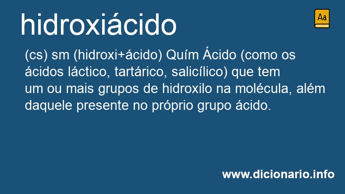 Significado de hidroxicidos