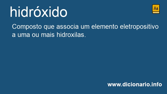 Significado de hidrxido