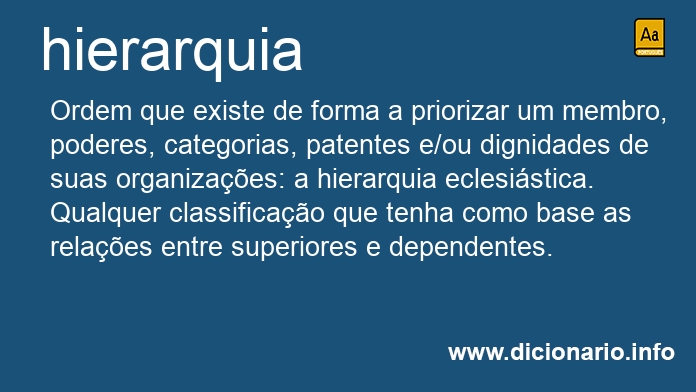 Significado de hierarquia