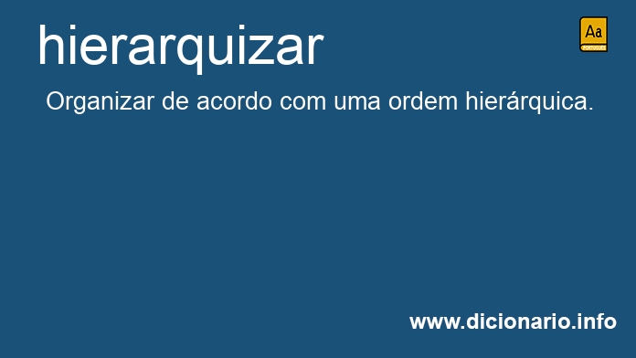 Significado de hierarquizado