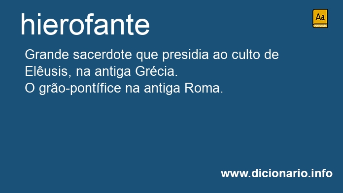 Significado de hierofantes