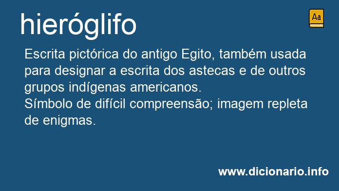 Significado de hierglifo