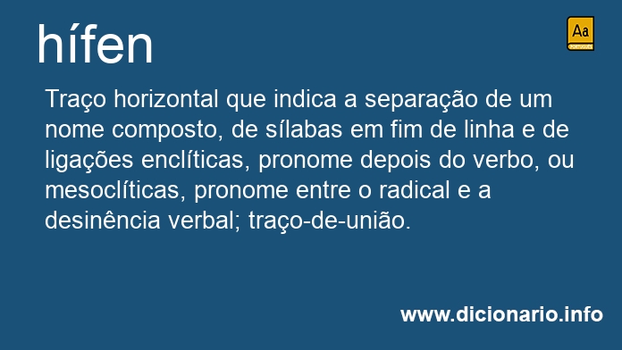 Significado de hifens