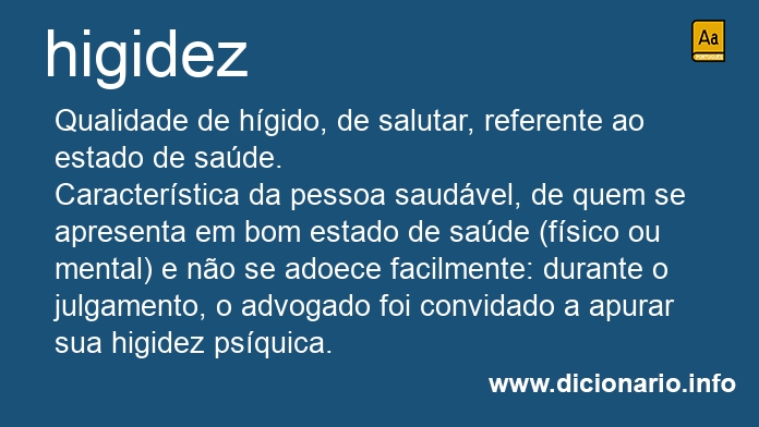 Significado de higidez