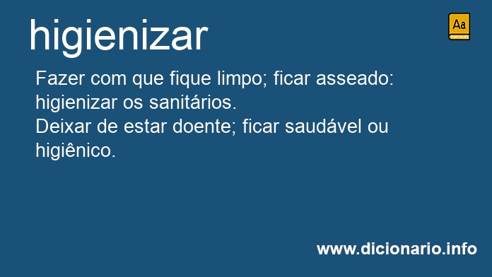 Significado de higienizar