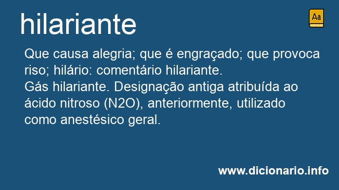 Significado de hilariante