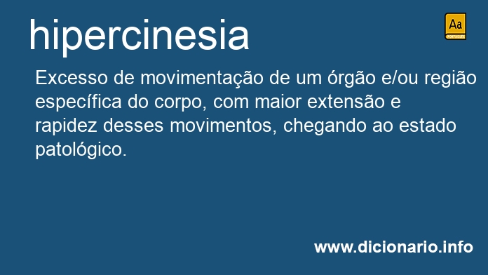 Significado de hipercinesia