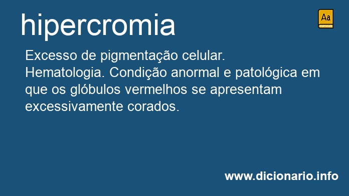 Significado de hipercromia