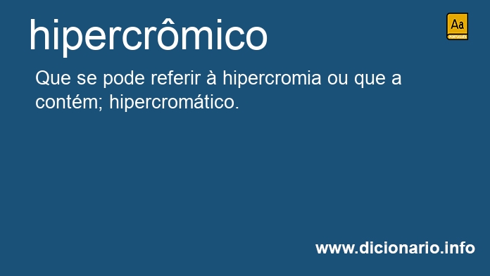 Significado de hipercrmica