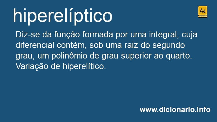 Significado de hiperelptico