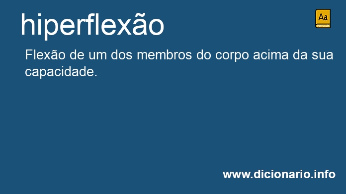 Significado de hiperflexo