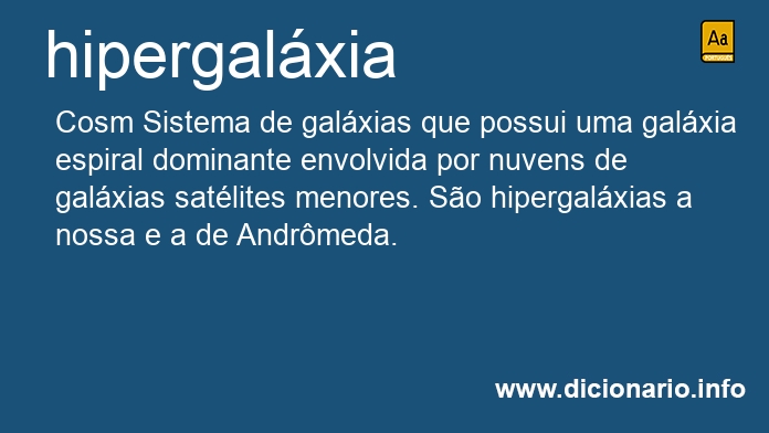 Significado de hipergal�xia