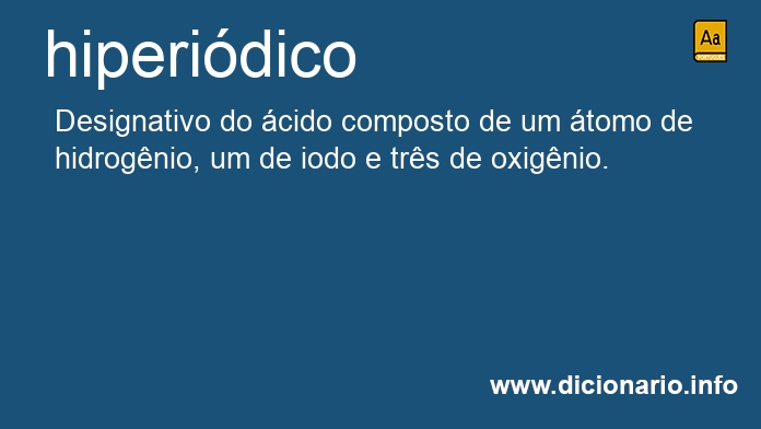 Significado de hiperidico