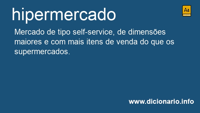 Significado de hipermercados