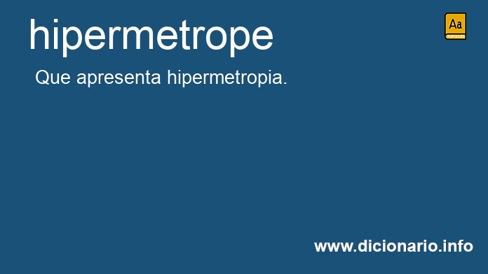 Significado de hipermetropes