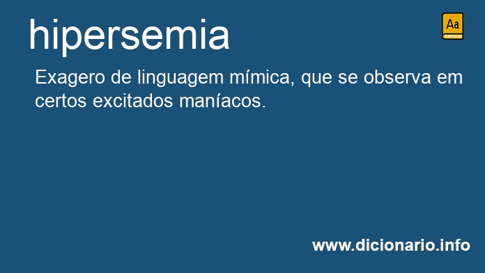 Significado de hipersemia