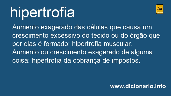 Significado de hipertrofia