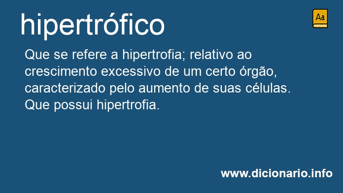 Significado de hipertrfico