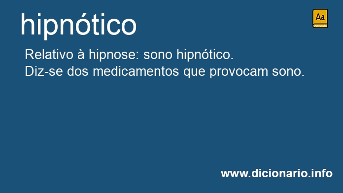 Significado de hipntico