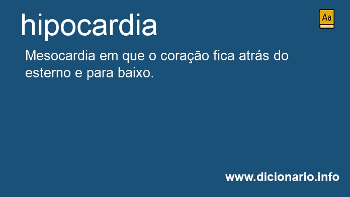 Significado de hipocardia