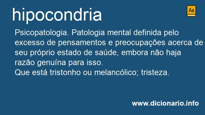 Significado de hipocondria