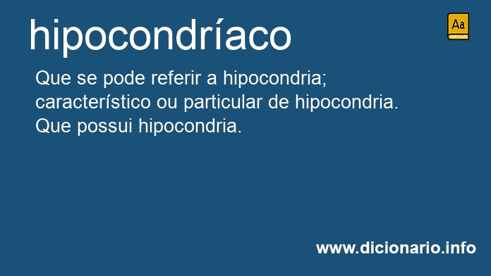 Significado de hipocondraco