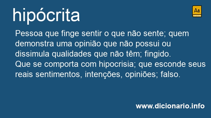 Significado de hipcritas