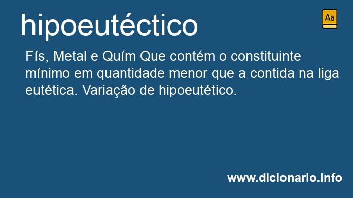 Significado de hipoeutctico