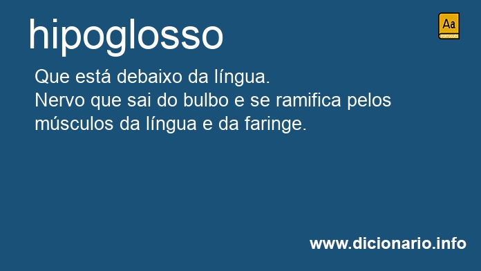 Significado de hipoglosso