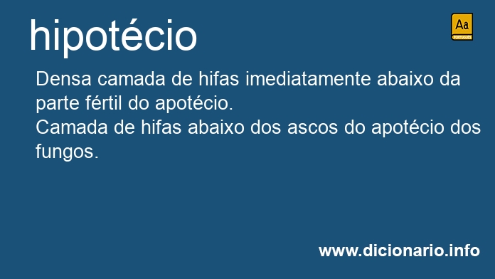 Significado de hipotcio