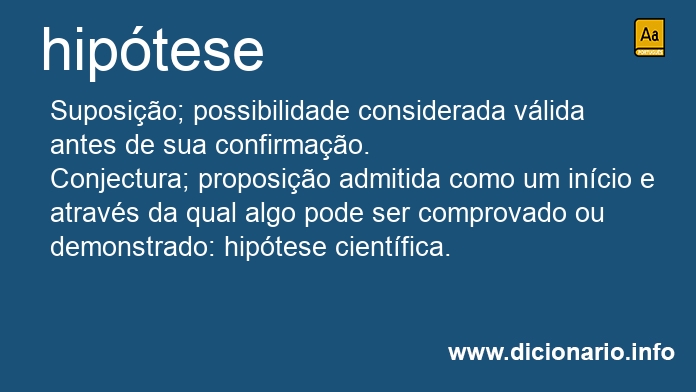 Significado de hiptese