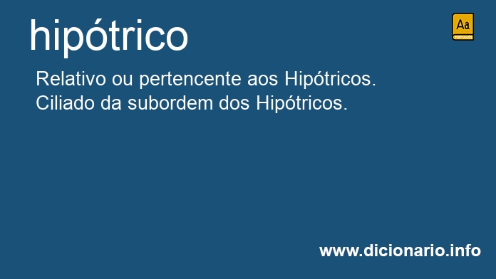 Significado de hiptrico