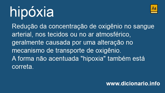 Significado de hipxia