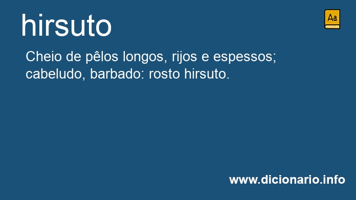 Significado de hirsuto