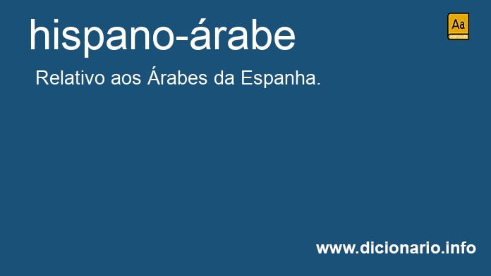 Significado de hispano-rabe