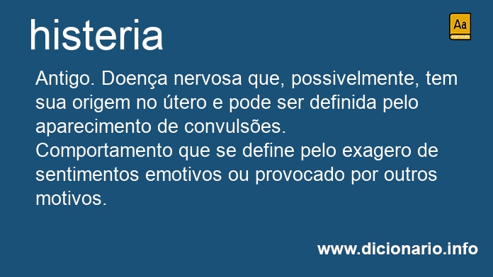 Significado de histeria