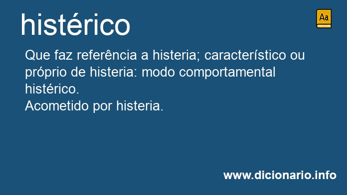 Significado de histrico