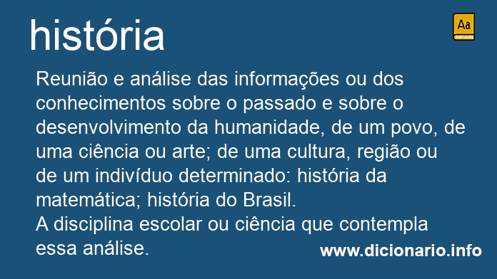 Significado de histria