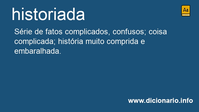 Significado de historiada