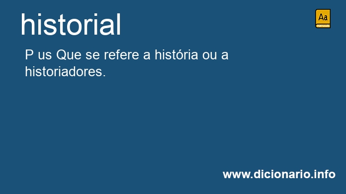 Significado de historial