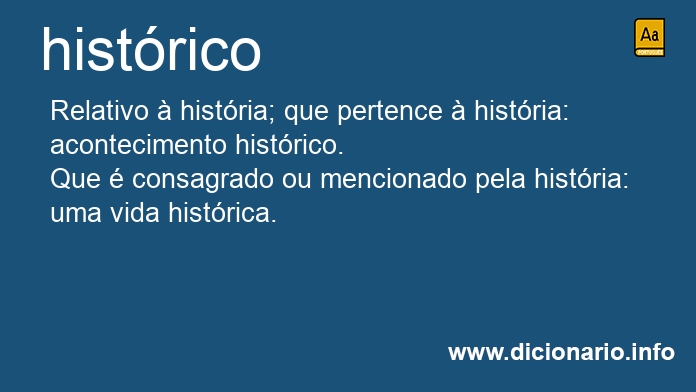 Significado de histrica