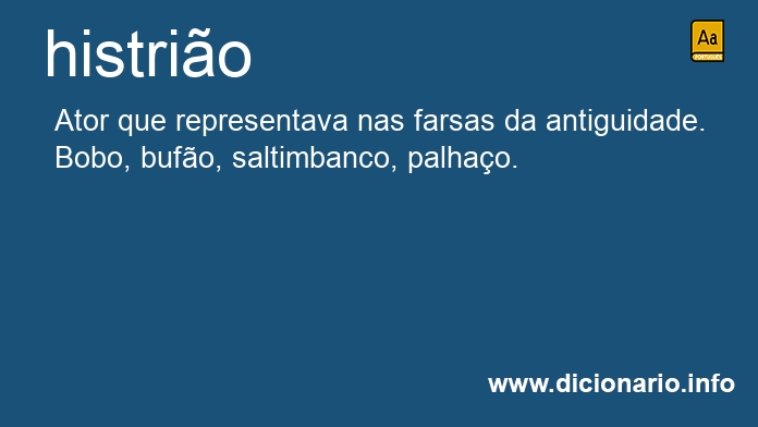 Significado de histrio