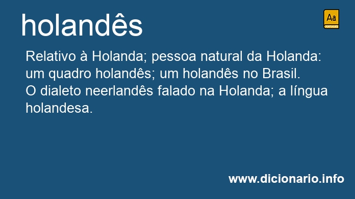 Significado de holands