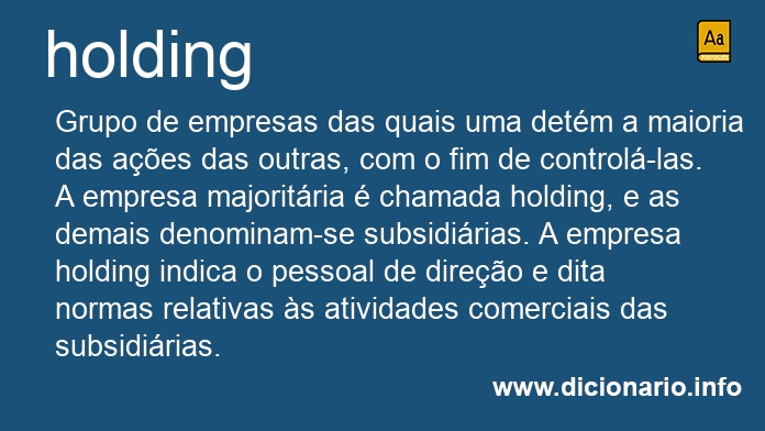 Significado de holding