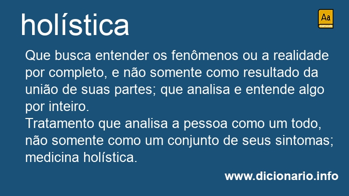 Significado de holstica