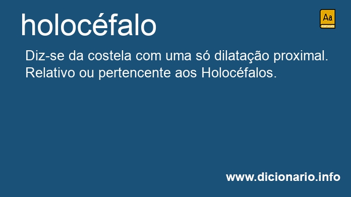 Significado de holocfalos