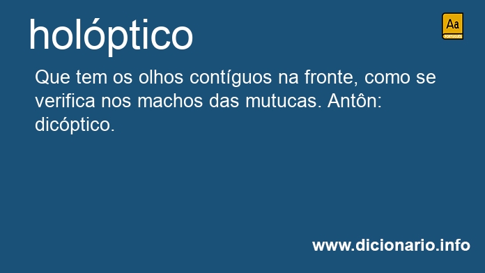 Significado de holptico